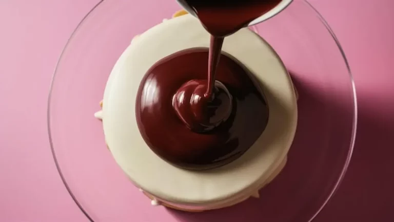 ganache chocolat lisse brillante gâteau