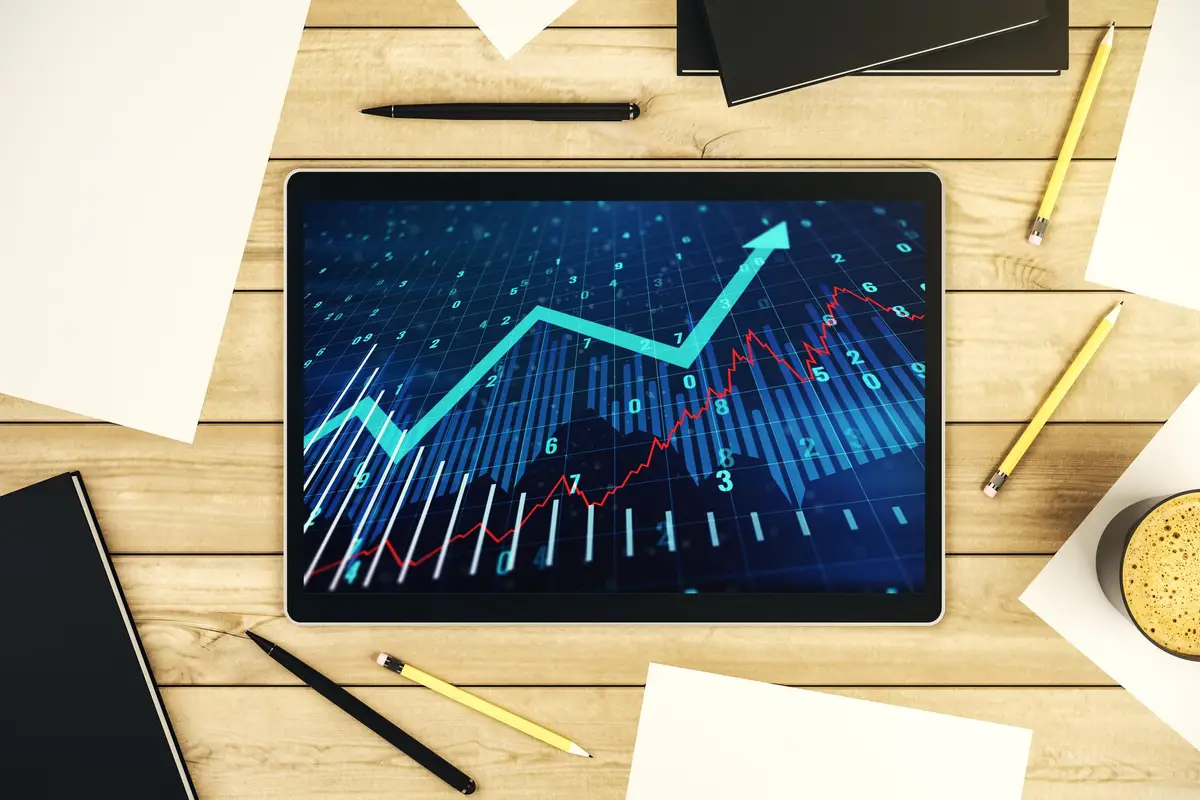 portfolio diversifié graphique croissance investissement